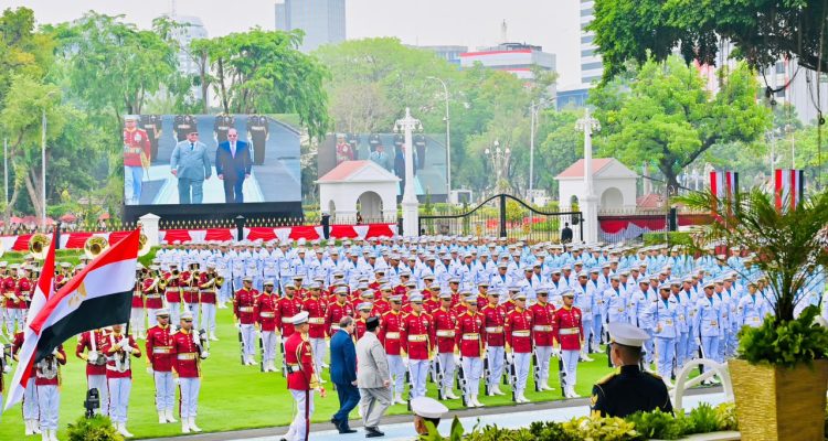 Presiden-Prabowo-Sambut-Presiden-Mesir-El-Sisi-dengan-Upacara-Kenegaraan-di-Istana-Merdeka